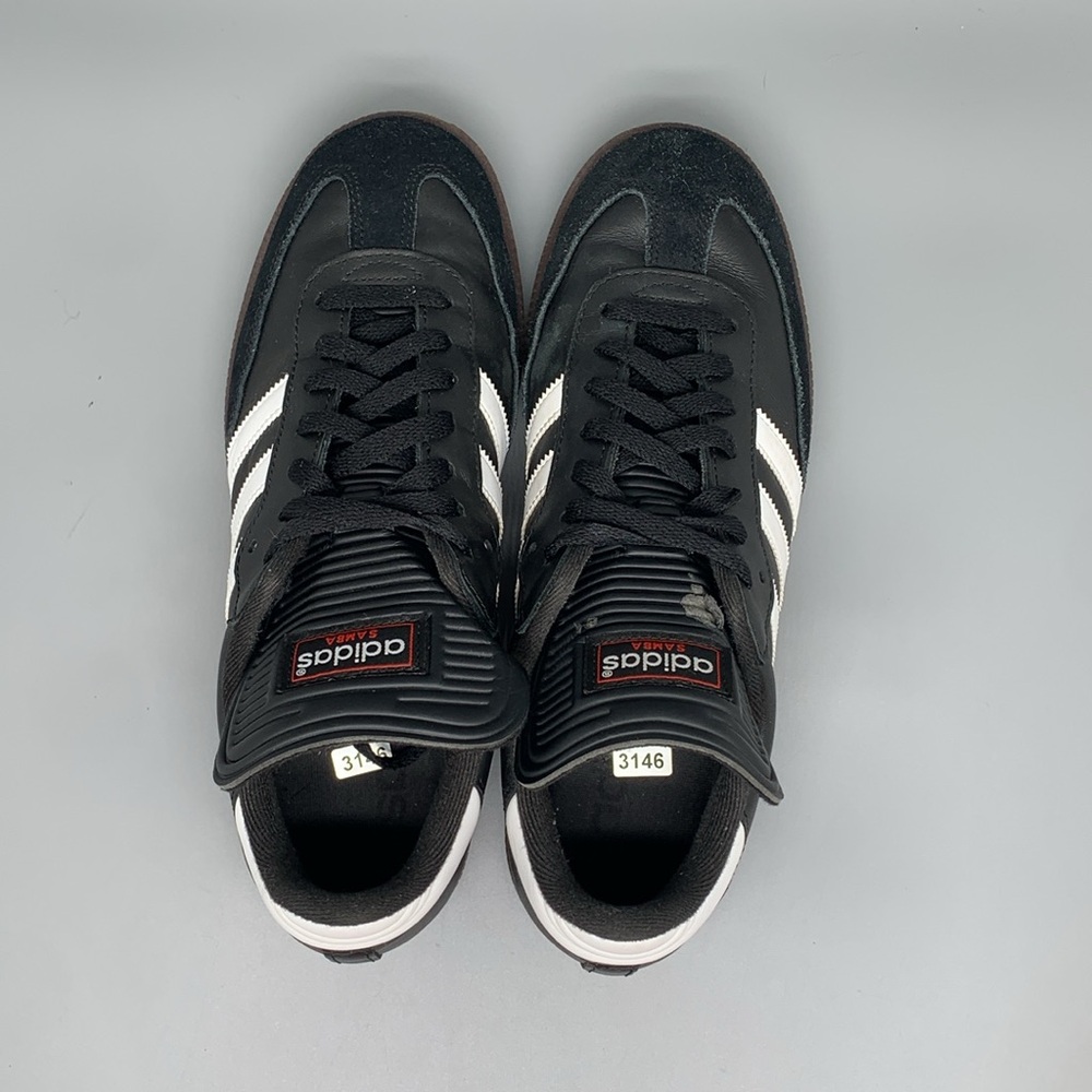 Adidas Samba Classic Black/White Indoor Soccer Shoes 034563 Men’s Sz 9 - Picture 4 of 11